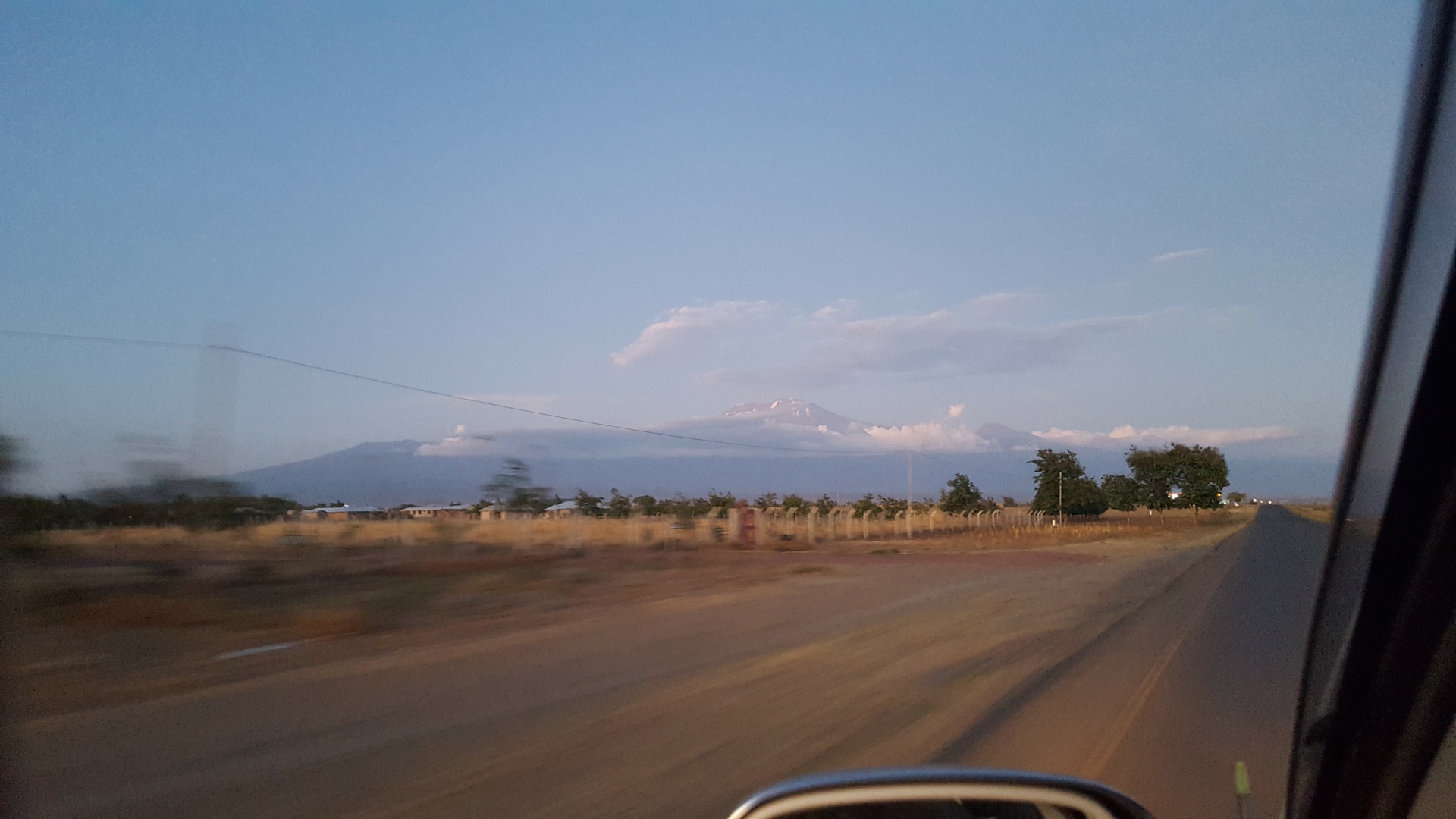 Kilimanjaro landscape viewed from the foothills of Tanzania