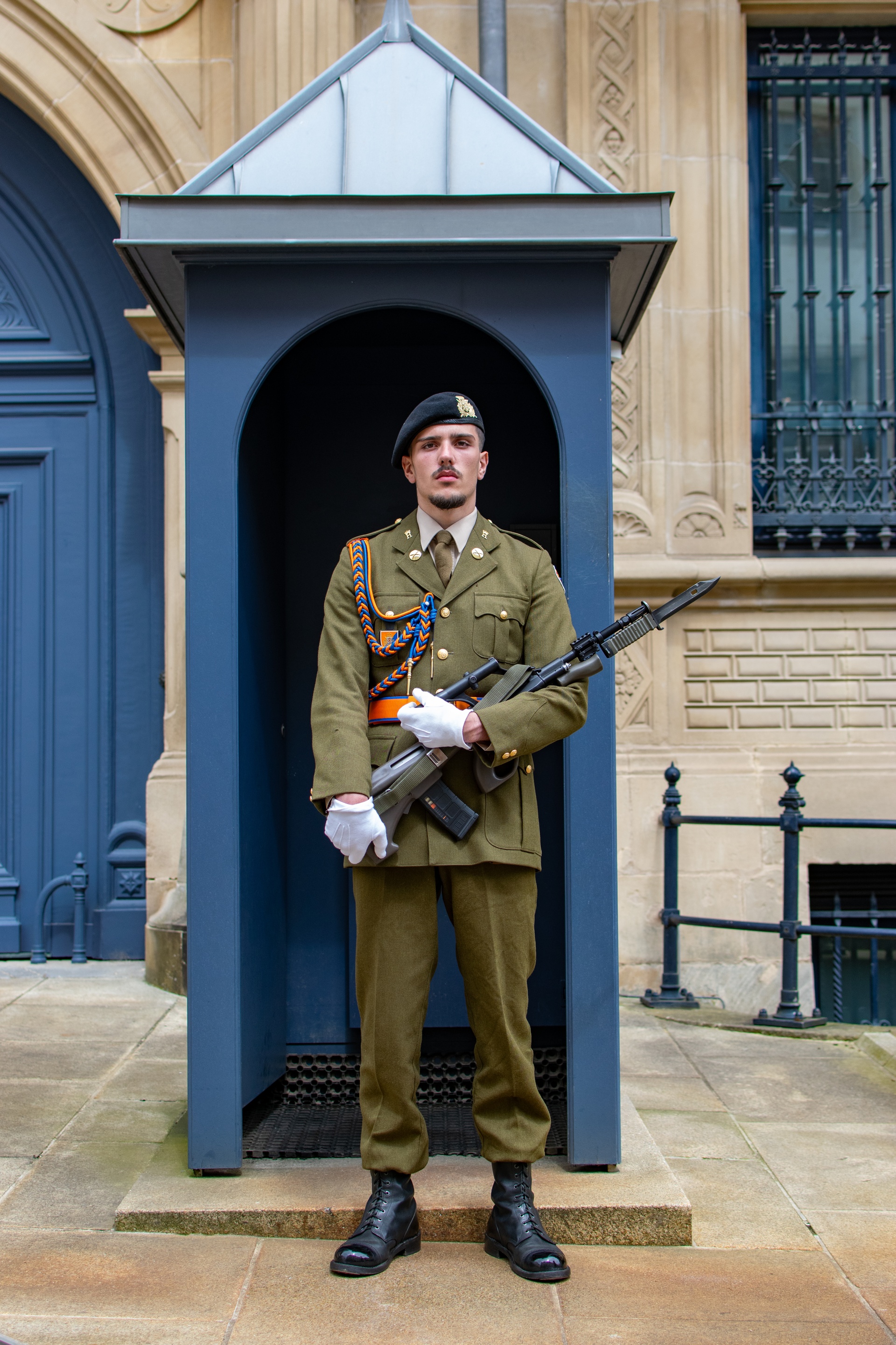 Guarding the Grand Ducal Palace - Luxembourg